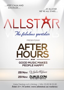 All Stars After Hours 28-29 Nov